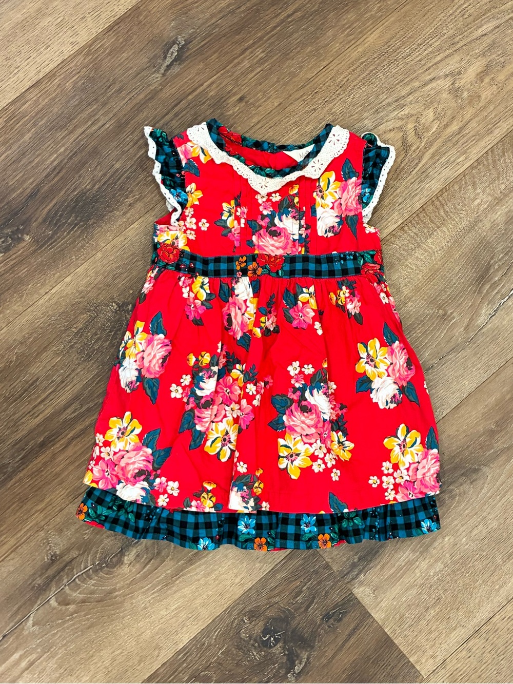 Matilda Jane Sugar Plum Dress Choose Your Path Red Christmas Holiday 12-18m